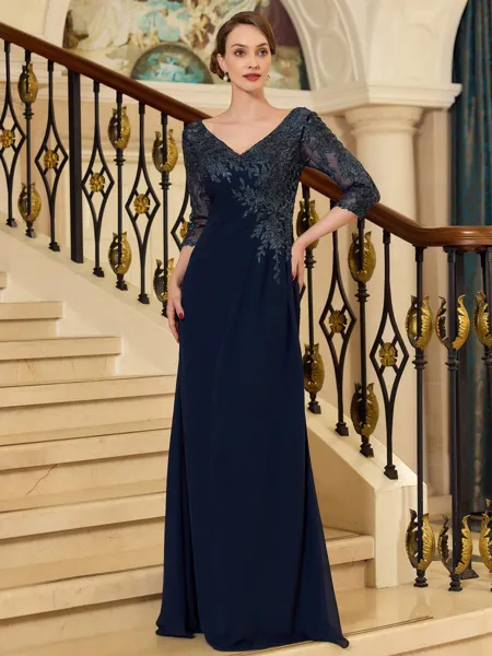 Refined Sheath V-Neck 3/4...