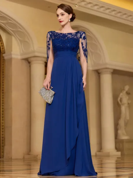 Elegant A-line Scoop...