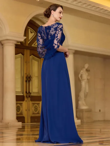 Elegant A-line Scoop...