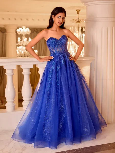 Graceful A-line Sweetheart...