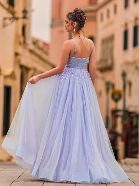 Fashion A-Line Tulle...