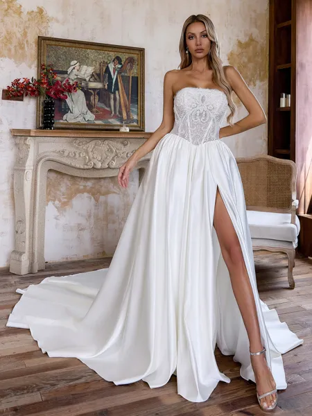 Elegant Ball-Gown Straight...