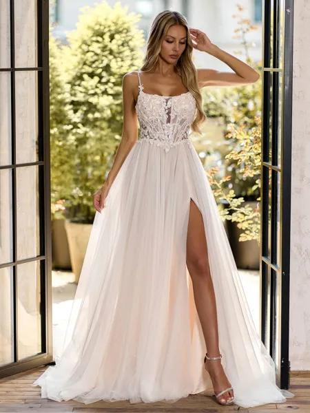 Gorgeous A-line Spaghetti...