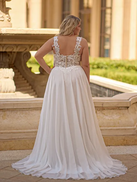 Luxurious A-line Straps...