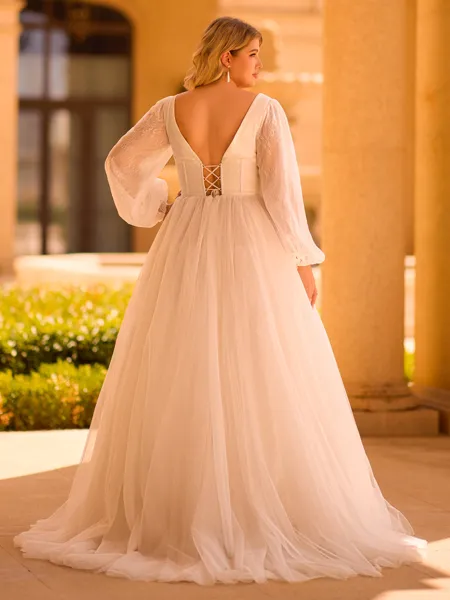 Splendiferous A-line V-Neck...