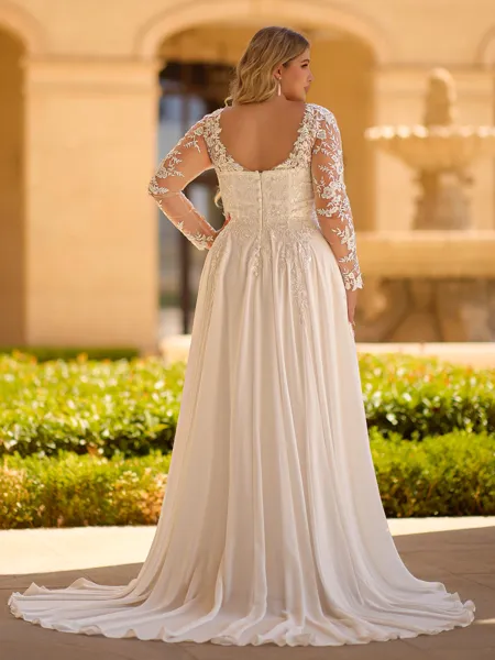 Unforgettable A-line V-Neck...