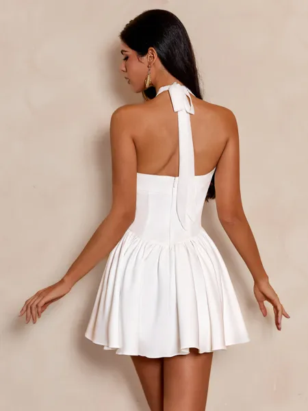 Adorable Poise White A-line...