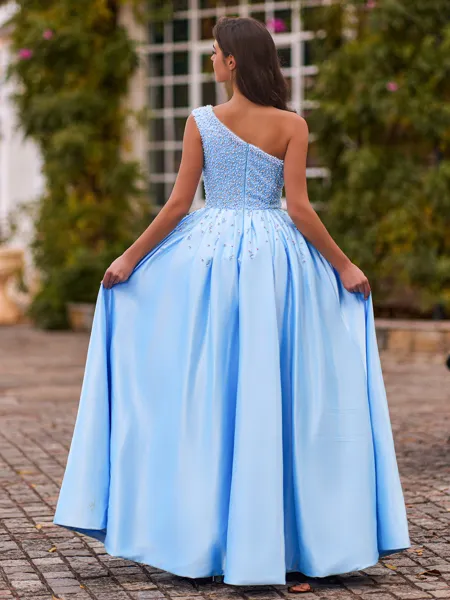 Pretty A-Line One-Shoulder...