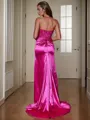 Glam Mermaid Off-the-Shoulder Appliques Lace Cathedral Train Tulle Wedding Dress