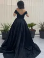 Unique Ball-Gown Off-the-Shoulder Other Sweep Train Prom Dress