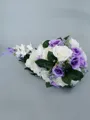 Elegant Cascade Silk Flower Bridal Bouquets