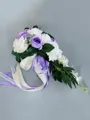 Elegant Cascade Silk Flower Bridal Bouquets