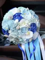 Gorgeous Round Artificial Flower Bridal Bouquets