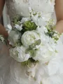 Beautiful Free-Form Silk Flower Bridal Bouquets