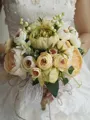 Beautiful Free-Form Silk Flower Bridal Bouquets
