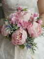 Beautiful Free-Form Silk Flower Bridal Bouquets