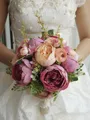 Beautiful Free-Form Silk Flower Bridal Bouquets