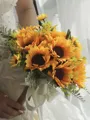 Lovely Free-Form Silk Flower Bridal Bouquets