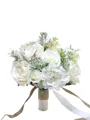 Delicate Round Silk Flower Bridal Bouquets