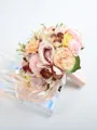 Elegant Round Silk Flower Bridal Bouquets