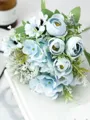 Fancy Free-Form Silk Flower Bridal Bouquets