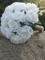 Pure Round Silk Flower Bridal Bouquets