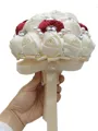Gorgeous Round Satin Bridal Bouquets