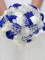 Luxurious Round Satin Bridal Bouquets