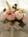 Graceful Free-Form Silk Flower Bridal Bouquets