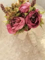 Graceful Free-Form Silk Flower Bridal Bouquets