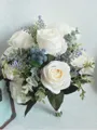 Fascinating Free-Form Silk Flower Bridal Bouquets