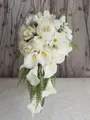 Fashion Cascade Silk Flower Bridal Bouquets