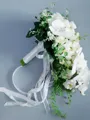 Beautiful Cascade Silk Flower Bridal Bouquets
