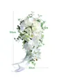 Beautiful Cascade Silk Flower Bridal Bouquets