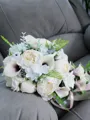 Fancy Cascade Silk Flower Bridal Bouquets