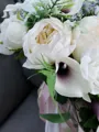 Fancy Cascade Silk Flower Bridal Bouquets