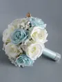 Attractive Round Silk Flower Bridal Bouquets
