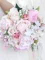 Graceful Free-Form Silk Flower Bridal Bouquets