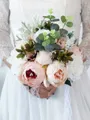 Classic Free-Form Silk Flower Bridal Bouquets