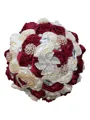 Elegant Round Satin Bridal Bouquets