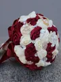 Elegant Round Satin Bridal Bouquets