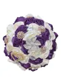 Elegant Round Satin Bridal Bouquets