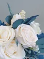 Fascinating Free-Form Silk Flower Bridal Bouquets