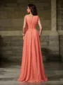 A-line Scoop Sleeveless Floor-Length Perfect Chiffon Bridesmaid Dress With Ruffles