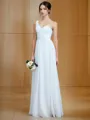 A-line One-Shoulder Sleeveless Floor-Length Stylish Chiffon Bridesmaid Dress With Ruched