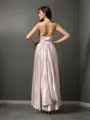 Sheath/Column Sleeveless Contemporary Asymmetrical Silk like Satin Bridesmaid Dress