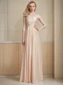 Feminine A-line V-Neck Sleeveless Floor-Length Silk like Satin Bridesmaid Dress With Ruched