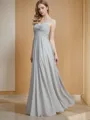 A-line Sweetheart Sleeveless Floor-Length Balanced Chiffon Bridesmaid Dress With Ruched