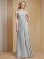 A-line Sweetheart Sleeveless Floor-Length Balanced Chiffon Bridesmaid Dress With Ruched