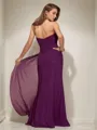 Sheath/Column Hot Sweetheart Sleeveless Floor-Length Chiffon Bridesmaid Dress With Ruffles